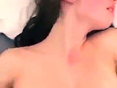 Amateur girlfriend with big tits and ass gets off on camera
