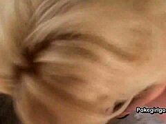 Hausgemacht nass und wild: Amateur-Blondine wird in diesem heißen Clip gefickt