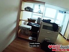 I bang a mature woman from Milfhunting24.com in my bachelor apartment