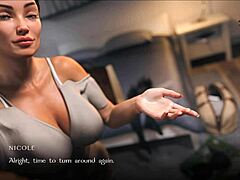 3DインタラクティブセックスでのPOVゲーム:熟女の女将が手コキなどを提供する