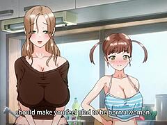 Anime MILF με μεγάλα βυζιά γαμιέται από έναν ώριμο άντρα