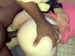 Mature woman gets bound and penetrated by a big black cock