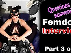 Q&A Femdom dengan pasangan sebenar dan dominasi wanita dalam video buatan sendiri. Anda pasti tidak mahu terlepas video ini!