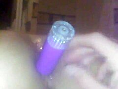 Mature mom gets her asshole fucked with a vibrator