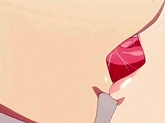 Japansk mamma blir ansiktsknullet og knullet hardt i animert hentai-video