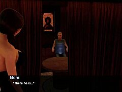 3DCG интерактивна порно игра с Милф зряла жена и анален секс