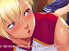 Volleyball klub-milfs i anime bliver frække i spilpausen