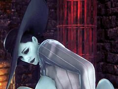Sensuel Dimitrescu Milf med naturlige bryster i erotisk Resident Evil Village Hentai video
