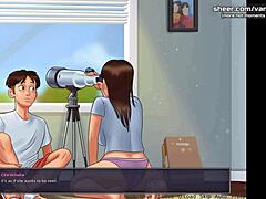 Kompilasi adegan seks panas dengan seorang pirang mungil dalam permainan kartun