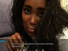 Dusná milfka Jasmines sa usmieva v domácom 3D videu