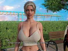 Mature milf and young redhead in erotic video game adventure