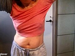 European mommy with pierced and tattooed breasts