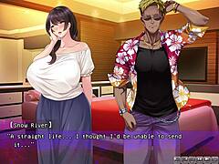 NTRゲームで妻のマンコがファックされる英語の字幕付きアニメビデオ