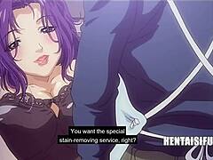 Japanese mature women's extramarital affairs depicted in animated bound Hentai