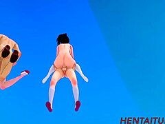 Bakugou Katsuki a Todoroki Shoto spojili svoje sily v divokej 3D hentai animácii