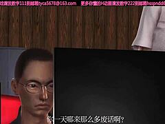 Ladyboy matang dengan payudara besar dalam animasi 3D dihukum oleh remaja yang bernafsu