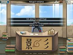 Dinaki's mature training in Naruto Hentai: Visual Novel series