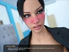 Moden videospil gameplay og anime-stil store bryster i Milfy City Cap 63