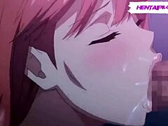 美しいブルネットのMILFが大きな胸を持ち、ホットなアニメセックスシーンで登場。