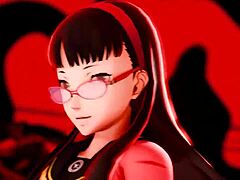 Chie și Yukiko în sex anime fierbinte cu Adachi de la Persona 4