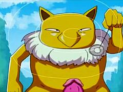 Asijská MILF s velkými prsy jezdí na velkém penisu v Pokémon Hentai parodii