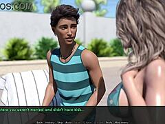 A dame and stepmother - awam 13b - relaxing by the pool - 3d game 3d anime uncensored