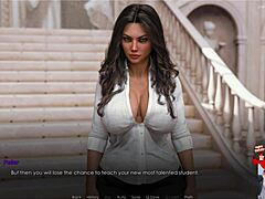 Permainan lucah yang memaparkan payudara besar dan sihir dalam video Fireball - Lust Academy 4