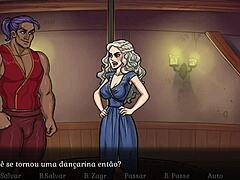 Vista voyeuristica dello strip-dance di Daenerys Targeryens nell'ottavo episodio di Game of Whores