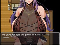 Mirena, une MILF asiatique, fait une pipe et reçoit du sperme dans la bouche dans le cinquième épisode de son jeu hentai