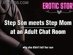 El hijastro tiene relaciones sexuales con la madrastra durante una sesión de webcam