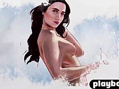 Milf s malými prsy předvádí svá sexy nahá těla na veřejnosti