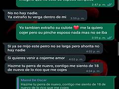 Aku dan seorang wanita amatir berhubungan seks dengan MILF Latina-nya di WhatsApp