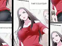 Mor og datter utforsker sine seksuelle lyster i offentlig anime-porno