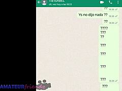 Latina MILF masturberer i Whatsapp webcam med stesøsteren sin